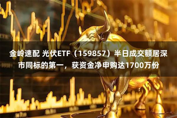 金岭速配 光伏ETF（159857）半日成交额居深市同标的第一，获资金净申购达1700万份